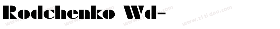 Rodchenko Wd字体转换